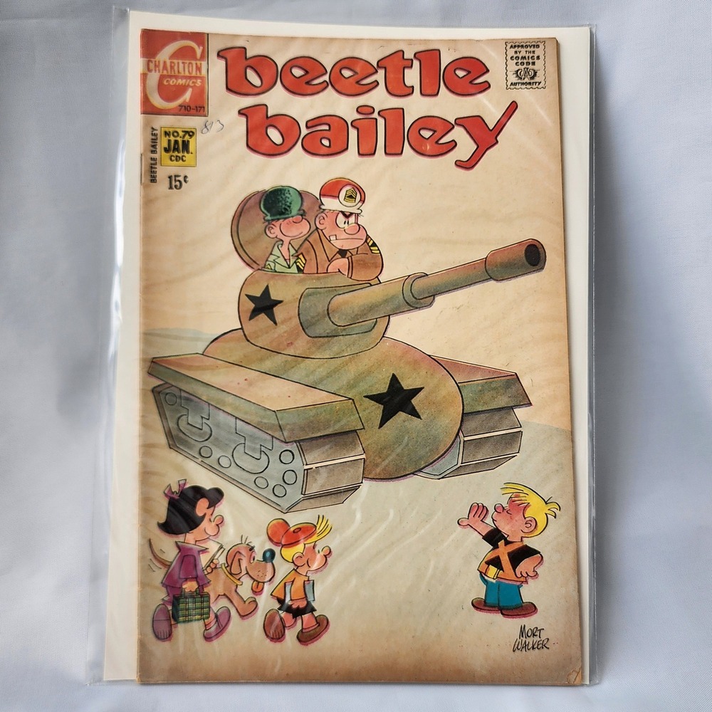 Beetle Bailey Charlton Comic Book No. 79‎ Vintage Collectible Retro January 1971